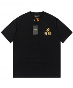 FENDI Spring/Summer New Embroidered Casual Short Sleeves Detail Original Mold Opening Synchroni 4jzdh1wq