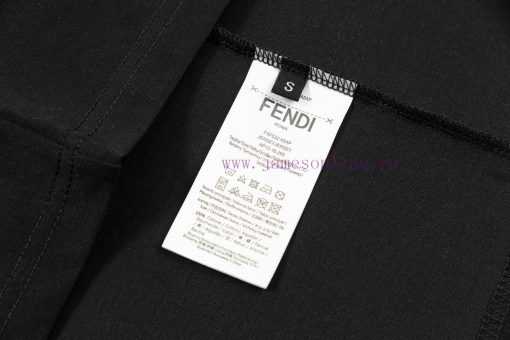 FENDI Spring/Summer New Embroidered Casual Short Sleeves Detail Original Mold Opening Synchroni dmec7uiq - Image 10