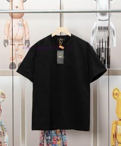 FENDI Spring/Summer New Embroidered Casual Short Sleeves Detail Original Mold Opening Synchroni 6r69a8mk