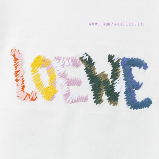 LOEWE's New Towel Embroidered T-shirt Features High-quality Heavy-duty Double Yarn And Smooth P rsisbtnw - Image 5