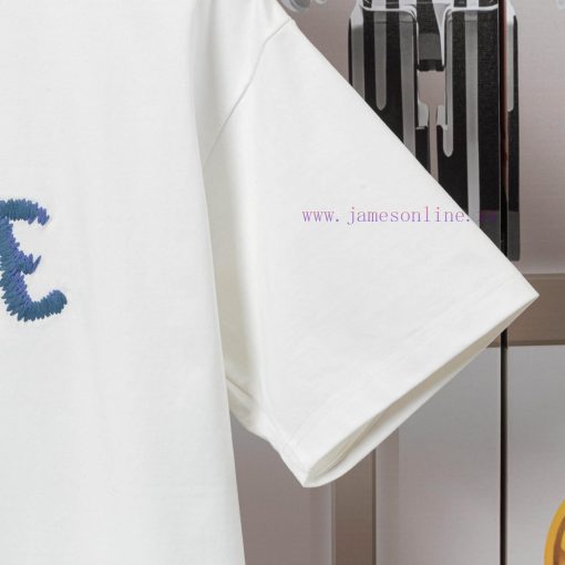 LOEWE's New Towel Embroidered T-shirt Features High-quality Heavy-duty Double Yarn And Smooth P rsisbtnw - Image 6