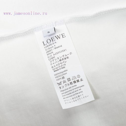 LOEWE's New Towel Embroidered T-shirt Features High-quality Heavy-duty Double Yarn And Smooth P rsisbtnw - Image 8