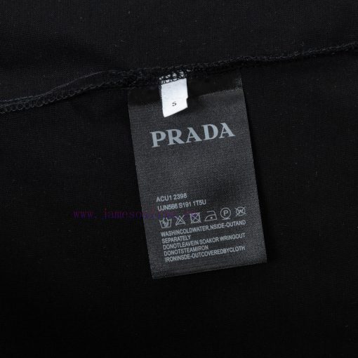 PRADA Triangle Logo Line Pocket Short Sleeved Shirt High Quality Pure Cotton With A Washable Fe 9qu4dv98 - Image 10
