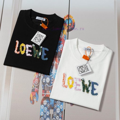 LOEWE's New Towel Embroidered T-shirt Features High-quality Heavy-duty Double Yarn And Smooth P i8lyauw9 - Image 4