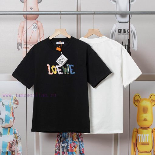 LOEWE's New Towel Embroidered T-shirt Features High-quality Heavy-duty Double Yarn And Smooth P i8lyauw9 - Image 5