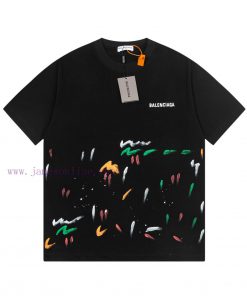 Balenciaga Balenciaga Handmade Graffiti And Hand-painted Short Sleeved Patterns Are Printed Han dw0ispk8