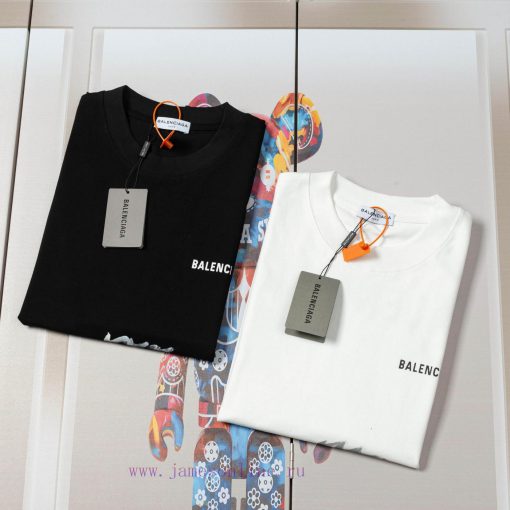 Balenciaga Balenciaga Handmade Graffiti And Hand-painted Short Sleeved Patterns Are Printed Han l4h8dy4d - Image 5