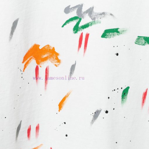 Balenciaga Balenciaga Handmade Graffiti And Hand-painted Short Sleeved Patterns Are Printed Han 7negqns9 - Image 7