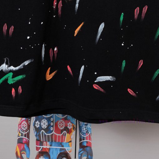 Balenciaga Balenciaga Handmade Graffiti And Hand-painted Short Sleeved Patterns Are Printed Han l4h8dy4d - Image 9