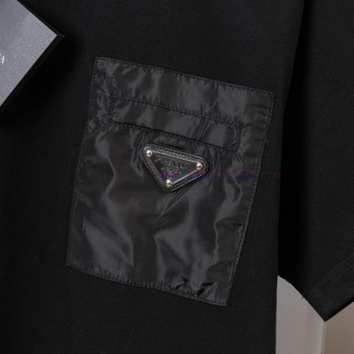 Prada Prada Spring And Summer Chest Pocket Short Sleeved T-shirt Available For Customized Prada 88528gk5 - Image 6