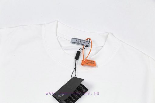 Prada Prada Spring And Summer Chest Pocket Short Sleeved T-shirt Available For Customized Prada iqyludgh - Image 4