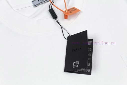 Prada Prada Spring And Summer Chest Pocket Short Sleeved T-shirt Available For Customized Prada iqyludgh - Image 6