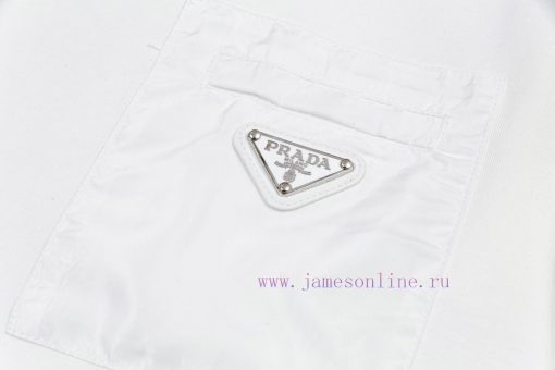 Prada Prada Spring And Summer Chest Pocket Short Sleeved T-shirt Available For Customized Prada iqyludgh - Image 7