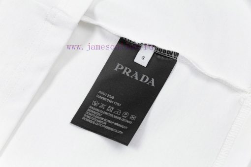 Prada Prada Spring And Summer Chest Pocket Short Sleeved T-shirt Available For Customized Prada iqyludgh - Image 9