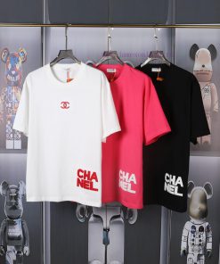 CHANEL Towel Embroidered Short Sleeved Shirt Front Piece Lg High-end Embroidery The English Let 8f05a7v8