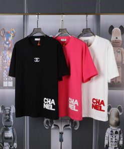 CHANEL Towel Embroidered Short Sleeved Shirt Front Piece Lg High-end Embroidery The English Let z4eywf47