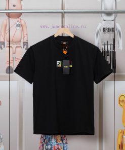 FENDI Spring/Summer New Embroidered Casual Short Sleeves Detail Original Mold Opening Synchroni 18k9zdkv