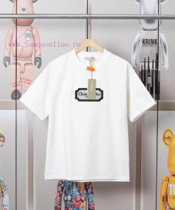 Dior DIOR's New Classic Embroidered Short Sleeved T-shirt Made Of High-quality Nylon And Pure C mc4ck8ay
