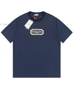 Dior DIOR's New Classic Embroidered Short Sleeved T-shirt Made Of High-quality Nylon And Pure C en9x1cdv