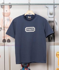 Dior DIOR's New Classic Embroidered Short Sleeved T-shirt Made Of High-quality Nylon And Pure C 384sw4eu
