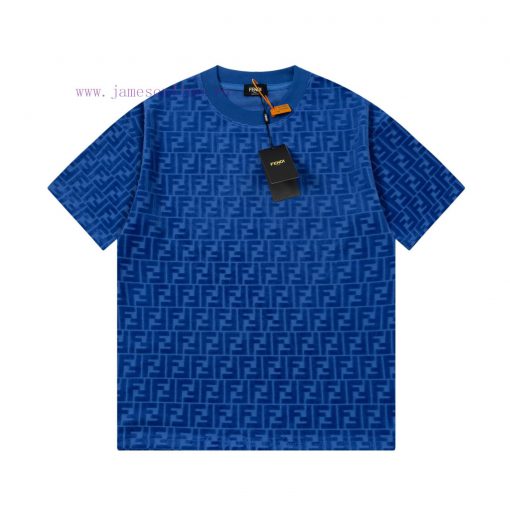 FEWDI. New Velvet Jacquard Casual T-shirt For Spring And Summer Detail Original Mold Opening Fu 00yxx9og