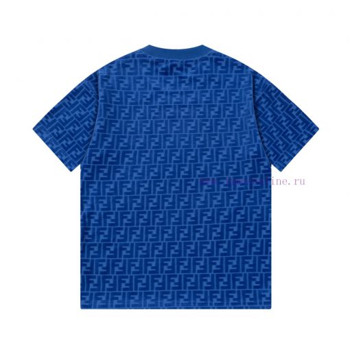 FEWDI. New Velvet Jacquard Casual T-shirt For Spring And Summer Detail Original Mold Opening Fu 00yxx9og - Image 3