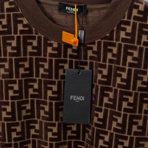 FEWDI. New Velvet Jacquard Casual T-shirt For Spring And Summer Detail Original Mold Opening Fu ql8qpe52 - Image 6
