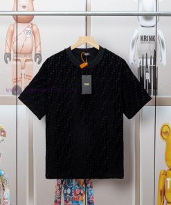 FEWDI. New Velvet Jacquard Casual T-shirt For Spring And Summer Detail Original Mold Opening Fu rt6p1d3f