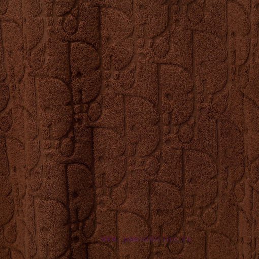 Dior DIOR's New Velvet Fabric Jacquard Short Sleeved T-shirt With A Triangular Opening On The C e86w78gh - Image 6