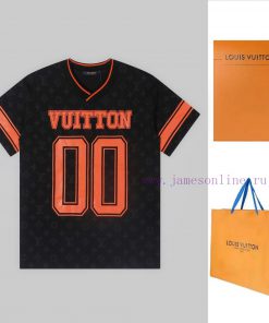 LV Louis' Spring And Summer Full Body Fabric With Printed New Short Sleeves High-quality Heavy- ot1j4dpu