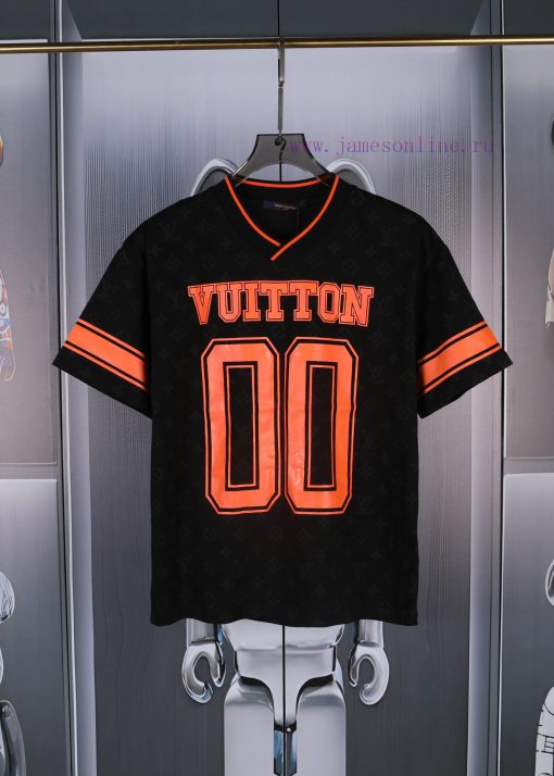 LV Louis' Spring And Summer Full Body Fabric With Printed New Short Sleeves High-quality Heavy- u5t0wxbv - Image 2