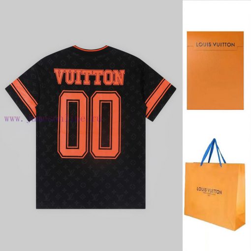 LV Louis' Spring And Summer Full Body Fabric With Printed New Short Sleeves High-quality Heavy- ot1j4dpu - Image 3