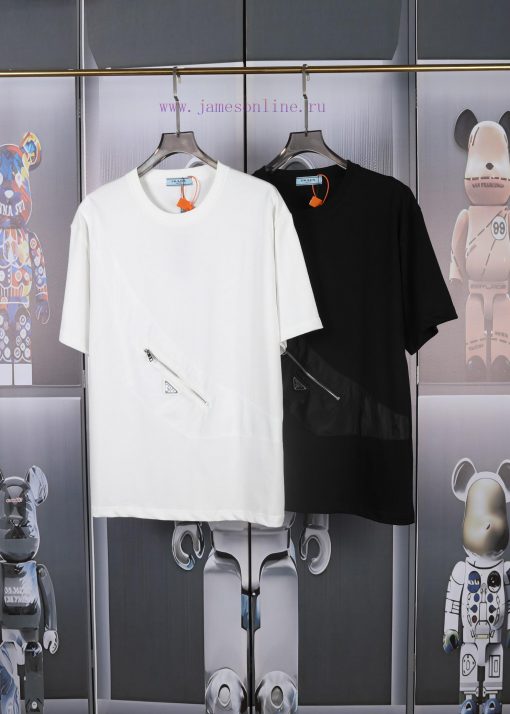 PRADA Spring/Summer Chest Pocket Short Sleeve T-shirt Available For Purchase On The Official We uxc7amqi