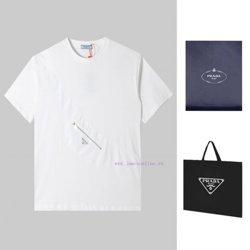 PRADA Spring/Summer Chest Pocket Short Sleeve T-shirt Available For Purchase On The Official We zjr6oi6f - Image 2