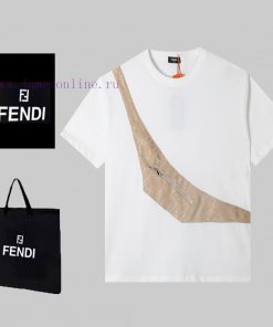 FEWDI Spring/Summer Chest Pocket Short Sleeve T-shirt Available For Sale On The Official Websit uytr2164