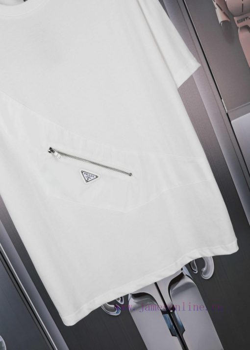 PRADA Spring/Summer Chest Pocket Short Sleeve T-shirt Available For Purchase On The Official We uxc7amqi - Image 6