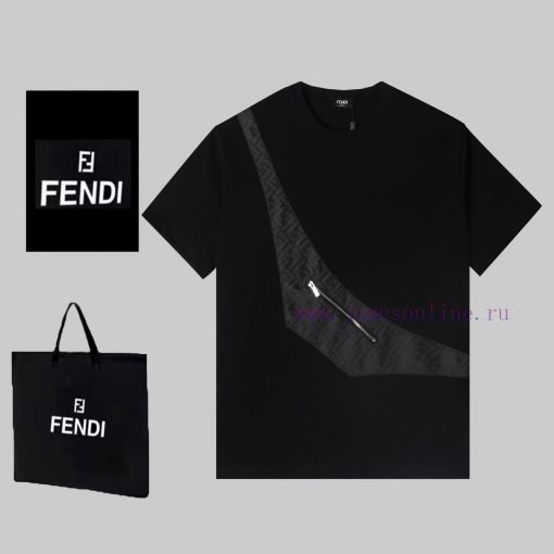 FEWDI Spring/Summer Chest Pocket Short Sleeve T-shirt Available For Sale On The Official Websit t9c3axb9