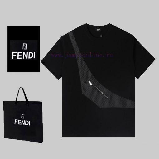 FEWDI Spring/Summer Chest Pocket Short Sleeve T-shirt Available For Sale On The Official Websit t9c3axb9 - Image 2