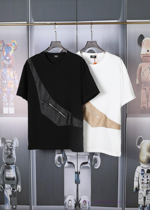 FEWDI Spring/Summer Chest Pocket Short Sleeve T-shirt Available For Sale On The Official Websit wc2nride - Image 2