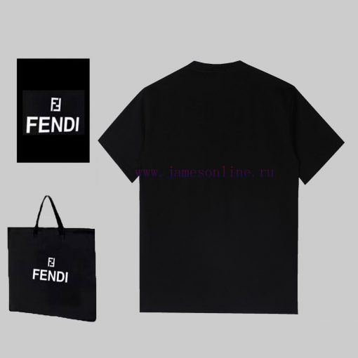 FEWDI Spring/Summer Chest Pocket Short Sleeve T-shirt Available For Sale On The Official Websit t9c3axb9 - Image 3