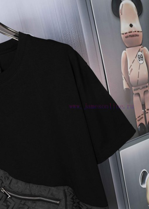 FEWDI Spring/Summer Chest Pocket Short Sleeve T-shirt Available For Sale On The Official Websit wc2nride - Image 8