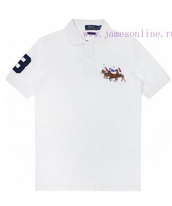 R34 RaLoro Pianah Lauren/Ralph Lauren Three Pony Logo Embroidered Casual Racing Polo Shirt T-sh euzovqdy