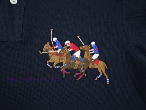 R34 RaLoro Pianah Lauren/Ralph Lauren Three Pony Logo Embroidered Casual Racing Polo Shirt T-sh 8g6uf115 - Image 5