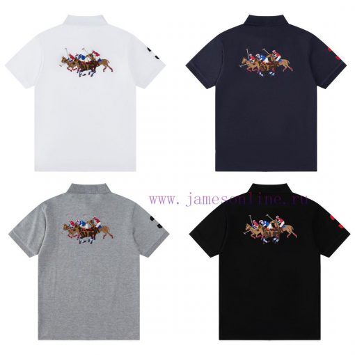 R71 RaLoro Pianah Lauren/RaLoro Golden Horse Logo Embroidered Three Ponies Logo On The Back Cas 035g6efw - Image 3