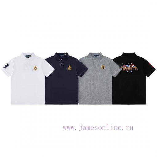 R71 RaLoro Pianah Lauren/RaLoro Golden Horse Logo Embroidered Three Ponies Logo On The Back Cas 035g6efw - Image 4
