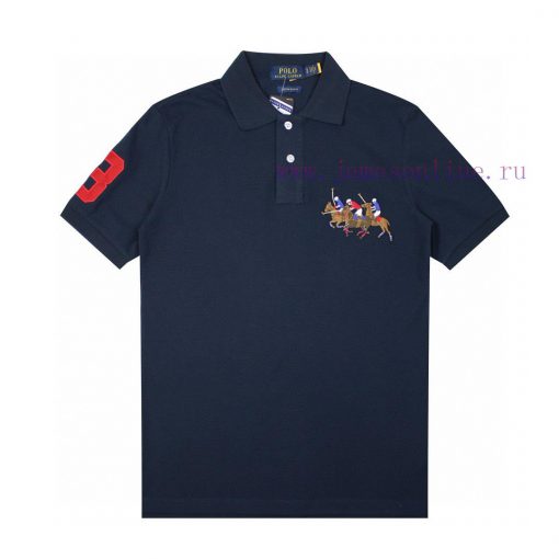R34 RaLoro Pianah Lauren/Ralph Lauren Three Pony Logo Embroidered Casual Racing Polo Shirt T-sh r5eshx1c - Image 6