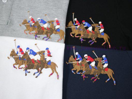 R34 RaLoro Pianah Lauren/Ralph Lauren Three Pony Logo Embroidered Casual Racing Polo Shirt T-sh r5eshx1c - Image 8