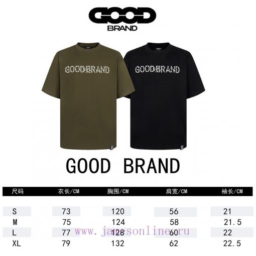 MostGOODBRAND Bead Slogan Fashion Luxury Short Sleeved T-shirt For Men And Women 350g FabricCol 0hn7pdme - Image 10