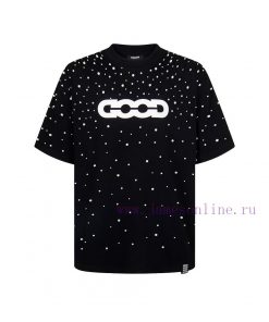MostGOODBRAND SS25 Scattered Pearl Light Luxury Fashion Premium Printed LOGO Short Sleeved T-sh 92a3lyll