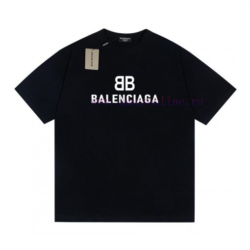 280g Balenciaga Double B Classic Printed Short Sleeve With Heavy Weight FabricFrom Fabric To Ac e2rr984p